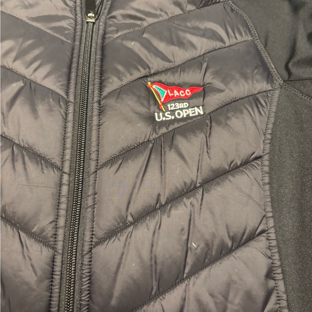 LACC GOLF STRAIGHT DOWN Black Performance Jacket - Picture 2 of 4